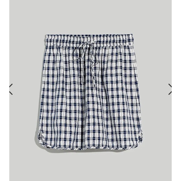 Madewell | NWT Curved Hem Mini Plaid Skirt - Picture 6 of 10
